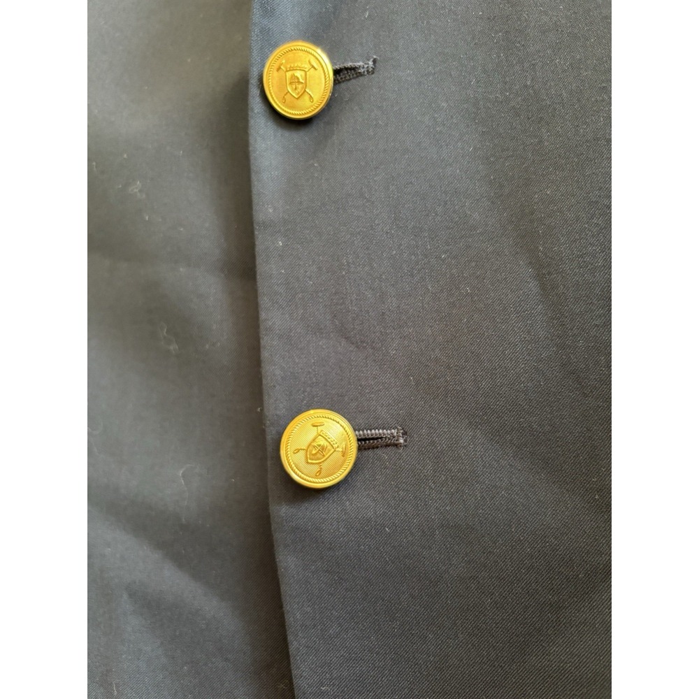 Lauren Ralph Lauren Men's Sport Jacket Navy Blue 2 Button Gold Button Accent 20R - Picture 3 of 8